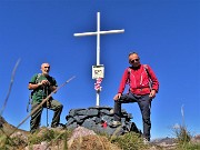 29 Alla croce di vetta di Cima Mezzeno (2230 m) dedicata a Giovanni Paolo II